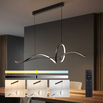 BRILAGI - ściemnialny żyrandol LED na lince SIGNATURE LED/55W/230V 3000-6000K 120x23 cm czarny + pilot zdalnego sterowania