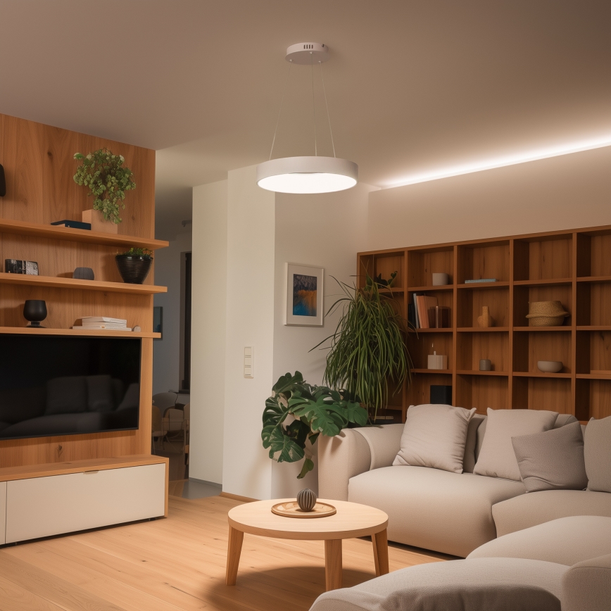 Brilagi - Żyrandol LED ściemnialny na lince FALCON II LED/67W/230V 3000-6500K śr. 40 cm biały + pilot zdalnego sterowania