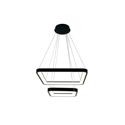 Brilagi - LED ściemnialna lampa wisząca na lince FALCON SLIM LED/78W/230V 3000-6500K 50x50 cm czarna + z pilotem