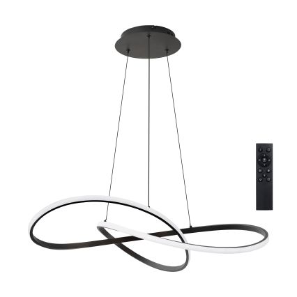 BRILAGI - LED Ściemnialny żyrandol na linkach INFINITY LED/80W/230V 3000-6000K 80x80 cm czarny + zdalne sterowanie