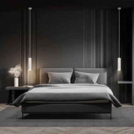 Brilagi - LED RGBW ściemnialna lampa wisząca na lince SELE 1xGU10/4,8W/230V 3000K biała + zdalne sterowanie