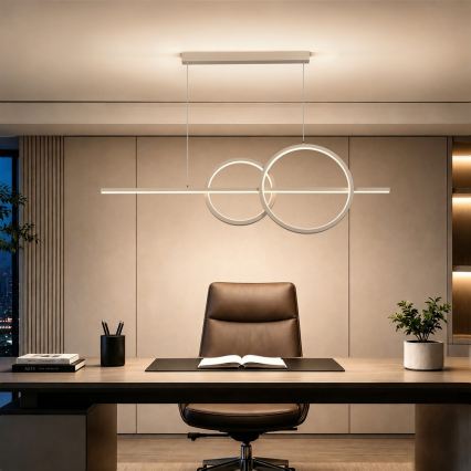 BRILAGI - Żyrandol LED ściemnialny na lince SIGNATURE LED/53W/230V 3000-6000K 120 cm beżowy + zdalne sterowanie