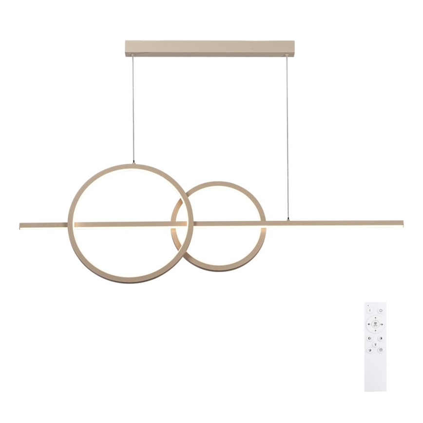 BRILAGI - Żyrandol LED ściemnialny na lince SIGNATURE LED/53W/230V 3000-6000K 120 cm beżowy + zdalne sterowanie