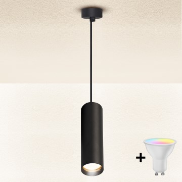 Brilagi - ściemnialny żyrandol LED RGBW na przewodzie SELE 1xGU10/4,8W/230V 3000K czarny