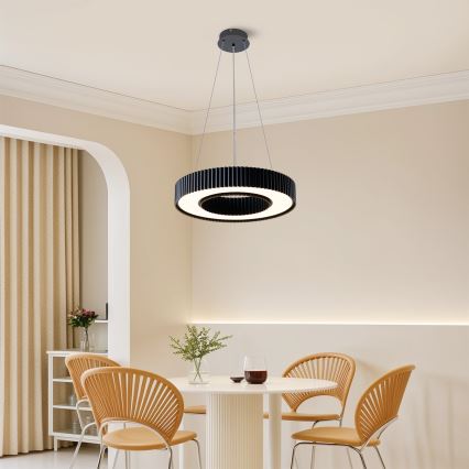 Brilagi - LED ściemnialny żyrandol na lince LUMIX LED/48W/230V 3000-6000K czarny śr. 50 cm + pilot zdalnego sterowania