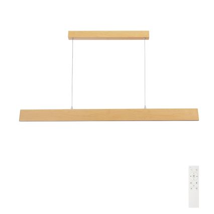 Brilagi - LED ściemnialny żyrandol na linkach SLIMLINE LED/40W/230V 3000-6000K dekor dębu + pilot zdalnego sterowania