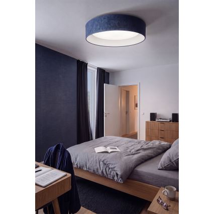 Brilagi - ściemnialny plafon LED VELVET SMARTIX STARS LED/36W/230V 3000-6000K śr. 55 cm niebieski Wi-Fi Tuya Beacon + pilot zdalnego sterowania
