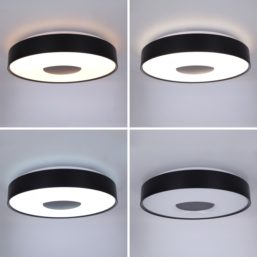 Brilagi - ściemnialna oprawa sufitowa LED JAMIS LED/48W/230V 3000-6500K śr. 39 cm czarna + pilot zdalnego sterowania