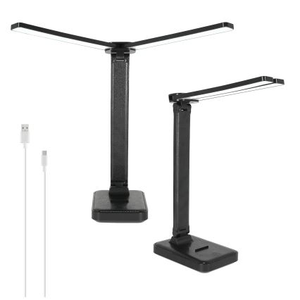 Brilagi - ściemniana lampka biurkowa LED MODO DUO LED/8W/5V 3000/4000/6500K czarna