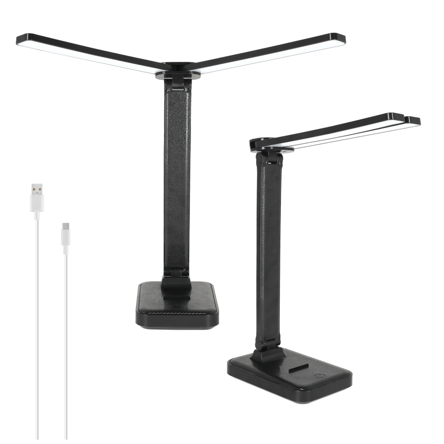Brilagi - ściemniana lampka biurkowa LED MODO DUO LED/8W/5V 3000/4000/6500K czarna