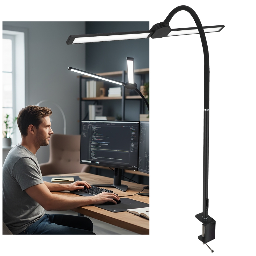 Brilagi - ściemniana lampka biurkowa LED USB VARIO LED/14W/5V 3000-6000K czarna