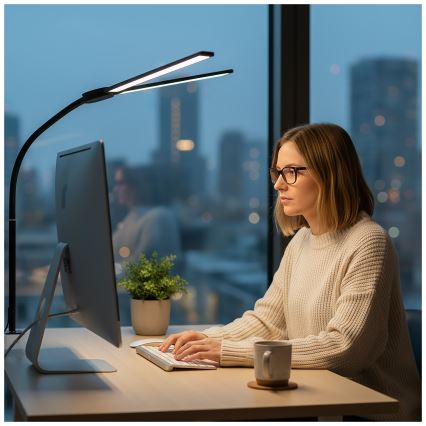 Brilagi - ściemniana lampka biurkowa LED USB VARIO LED/14W/5V 3000-6000K czarna