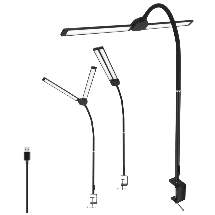 Brilagi - ściemniana lampka biurkowa LED USB VARIO LED/14W/5V 3000-6000K czarna