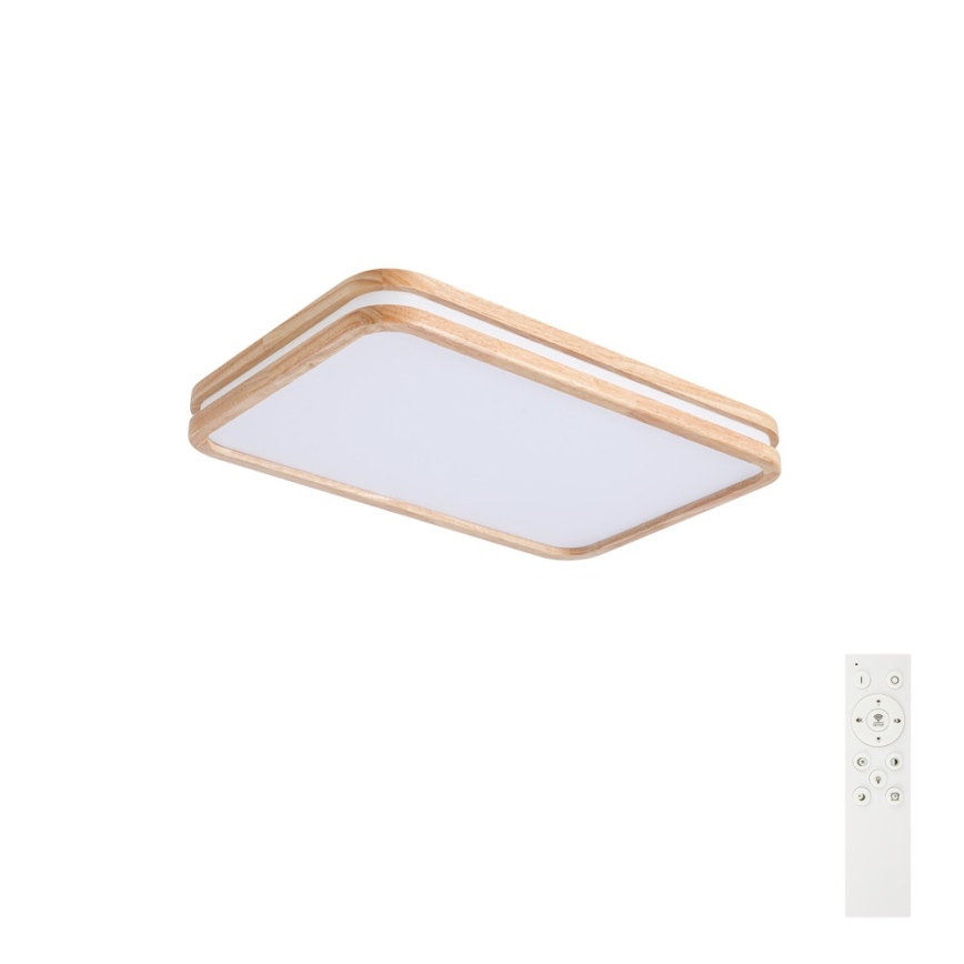 Brilagi - Ściemnialna lampa sufitowa LED MOLINA SQUARE LED/54W/230V 3000-6000K dąb 60x40 cm + zdalne sterowanie