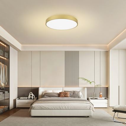 Brilagi - ściemnialna lampa sufitowa POOL SMART LED/100W/230V 3000-6000K 80 cm złota Wi-Fi Tuya + zdalne sterowanie