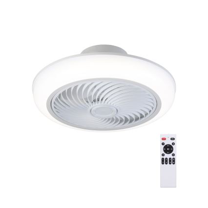 Brilagi - LED Ściemniany plafon z wentylatorem LED/30W/230V 3000-6500K biały + pilot zdalnego sterowania
