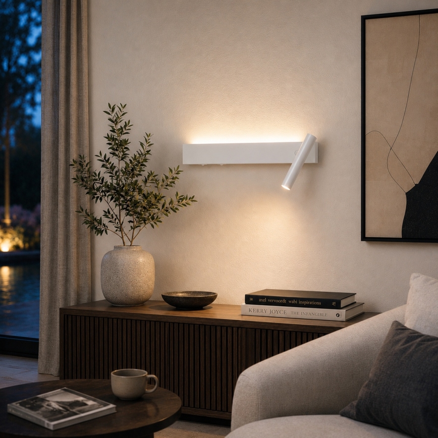 BRILAGI - Ścienna oprawa punktowa ARLIX LED/3W/230V + LED/7W biała CRI 90