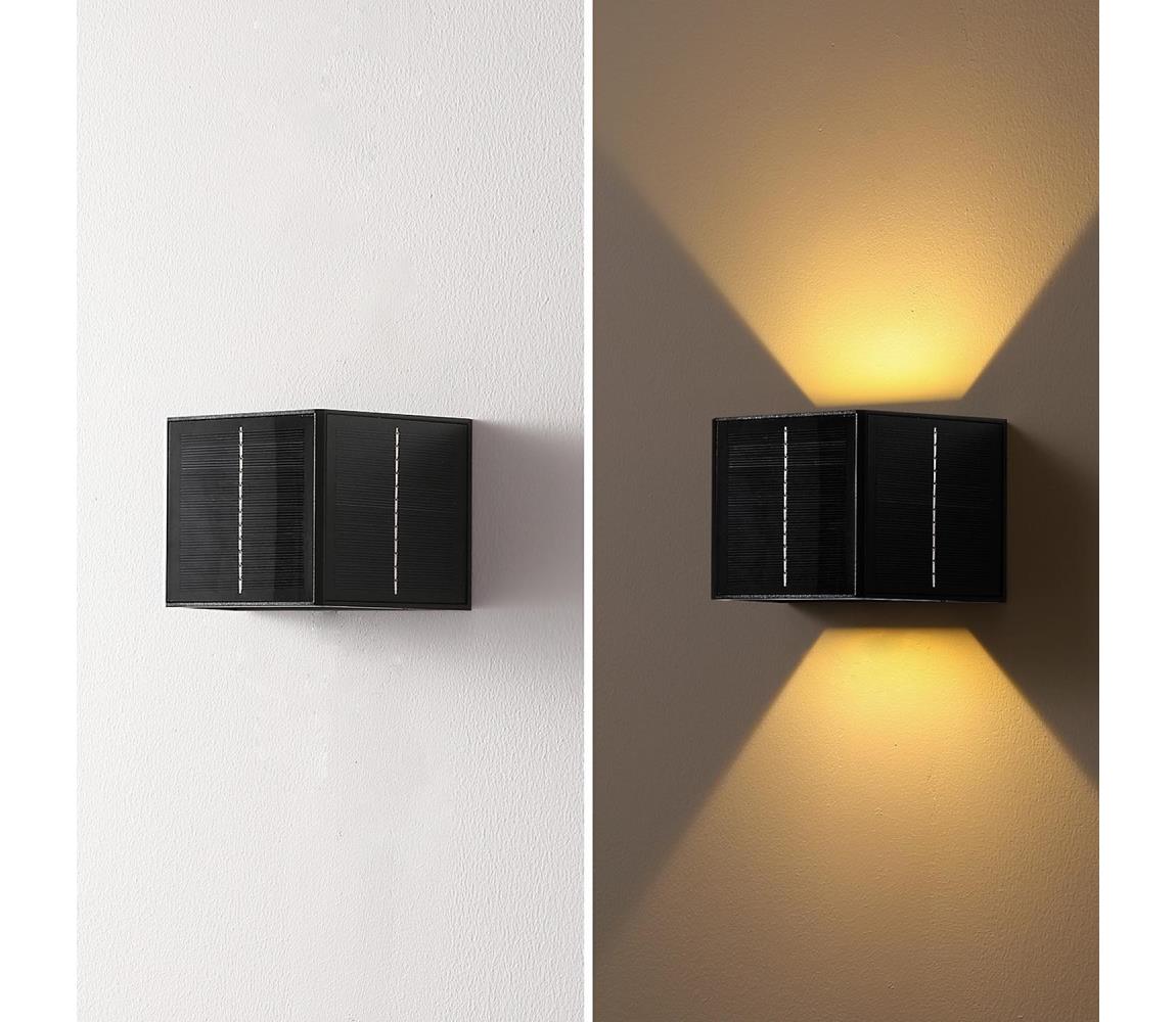Brilagi - Solarna lampa ścienna LED z czujnikiem SOLAR CUBE LED/2W/3,2V IP54
