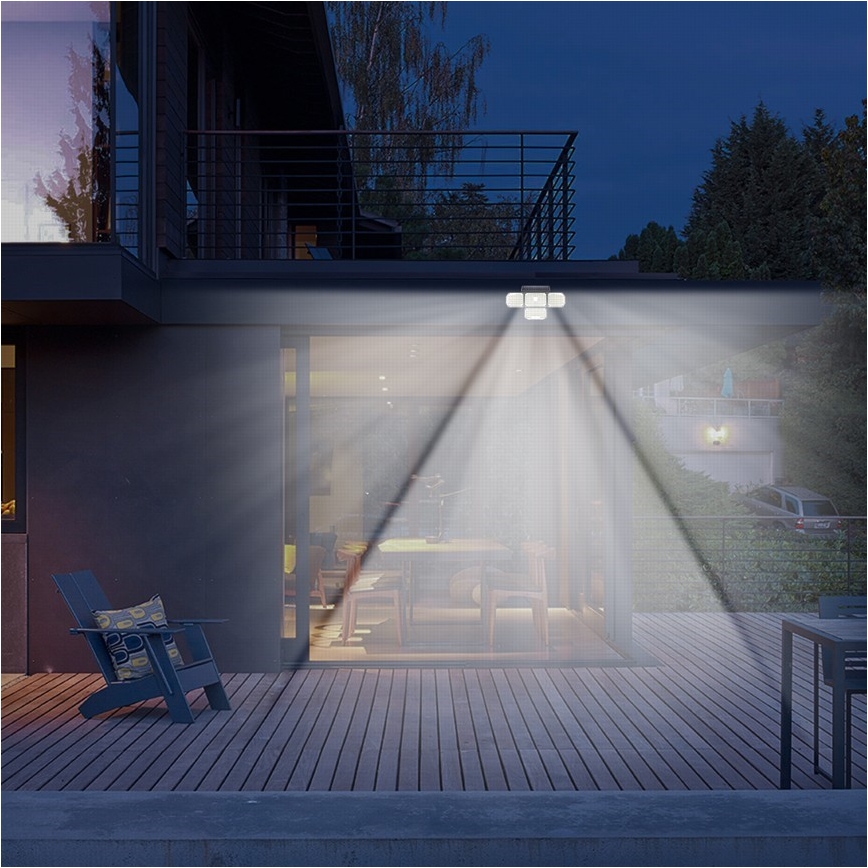 Brilagi - Solarna lampa ścienna LED z czujnikiem WALLIE LED/5W/5,5V IP65