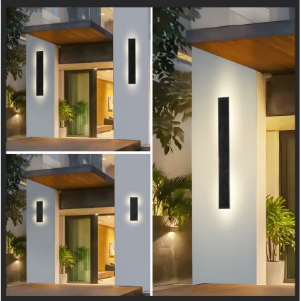 Brilagi - LED ściemnialny solarny kinkiet ścienny SUN LED/2,5W/230V 30 cm 2000 mAh IP44