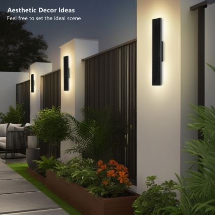 Brilagi - Solarny ściemnialny kinkiet LED SUN LED/4W/230V 60 cm 4000 mAh IP44