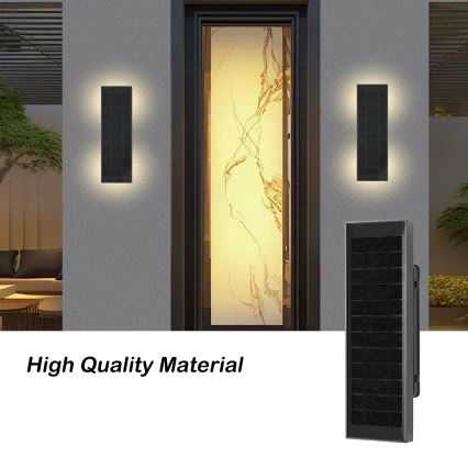BRILAGI - ściemnialny kinkiet solarny LED SUN, 2,5 W / 3,7 V, 30 cm, 2000 mAh, IP44