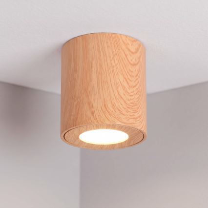 BRILAGI - Spot łazienkowy MIA 1xGU10/30W/230V 84x80 matowy dekor dębu IP44