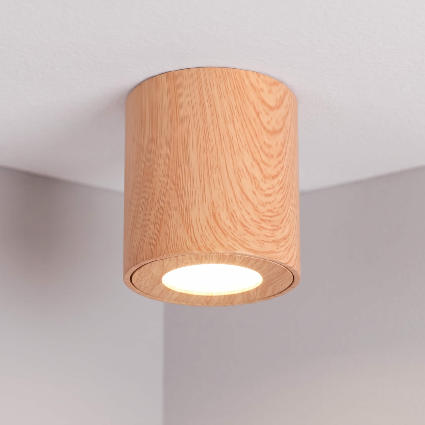 BRILAGI - Spot łazienkowy MIA 1xGU10/30W/230V 84x80 matowy dekor dębu IP44