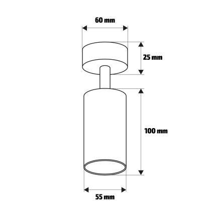 Brilagi - Spot łazienkowy SELE 1xGU10/30W/230V IP44 srebrny
