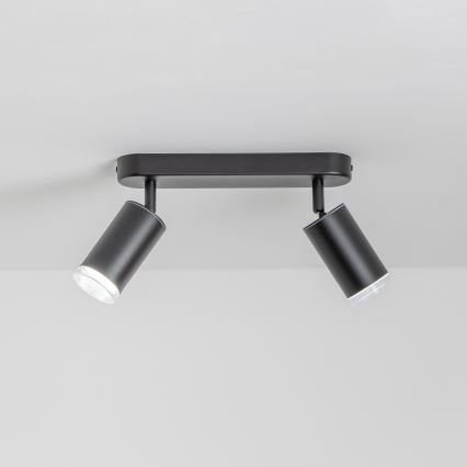 Brilagi - Spot łazienkowy SELE 2xGU10/30W/230V IP44 czarny