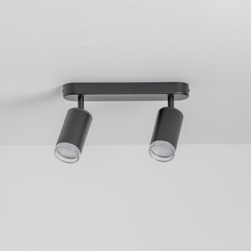 Brilagi - Spot łazienkowy SELE 2xGU10/30W/230V IP44 czarny