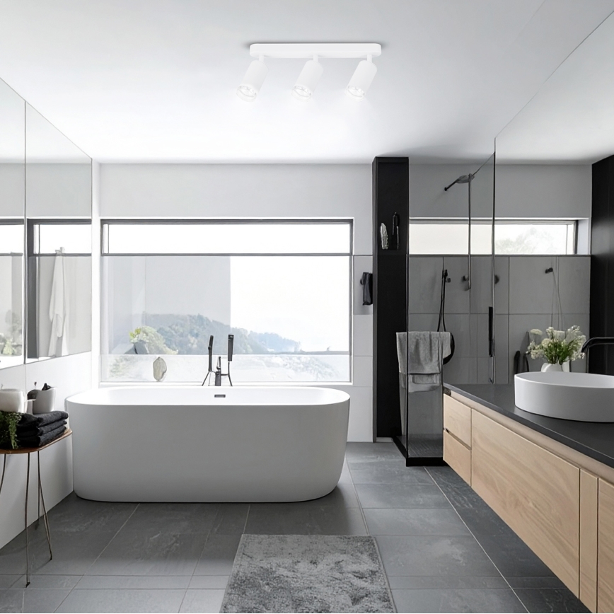 Brilagi - Spot łazienkowy SELE 3xGU10/30W/230V IP44 biały