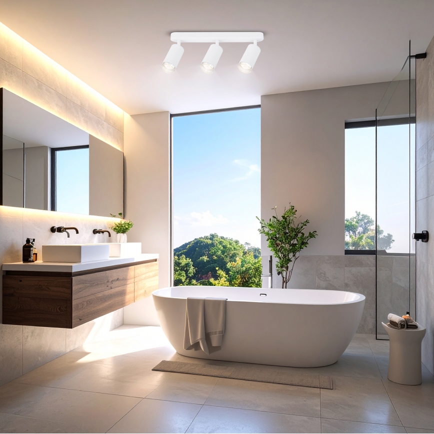 Brilagi - Spot łazienkowy SELE 3xGU10/30W/230V IP44 biały