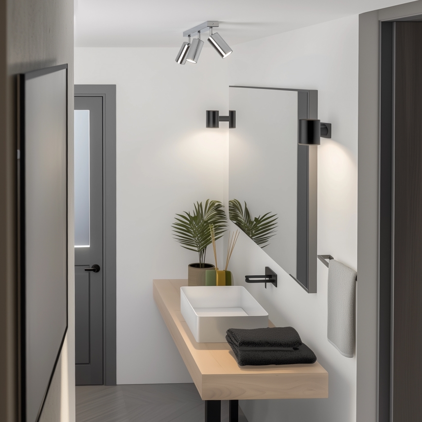Brilagi - Spot łazienkowy SELE 3xGU10/30W/230V IP44 chrom błyszczący