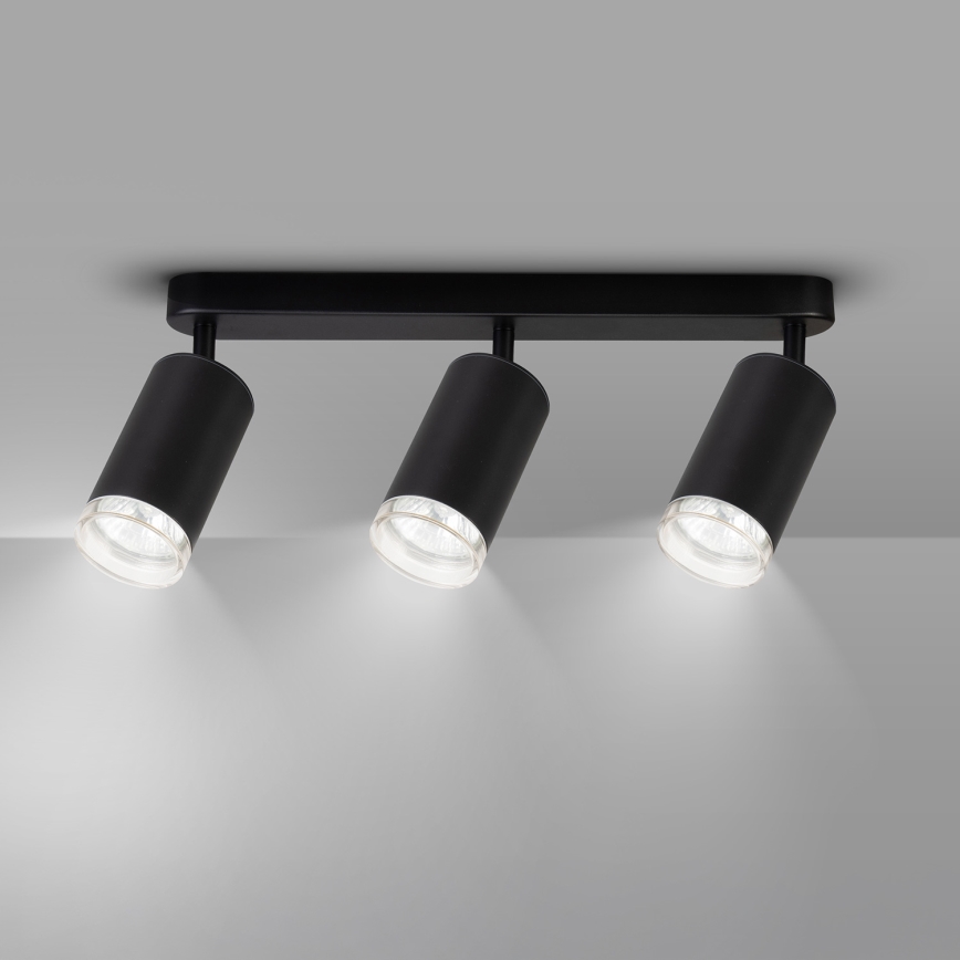 Brilagi - Spot łazienkowy SELE 3xGU10/30W/230V IP44 czarny