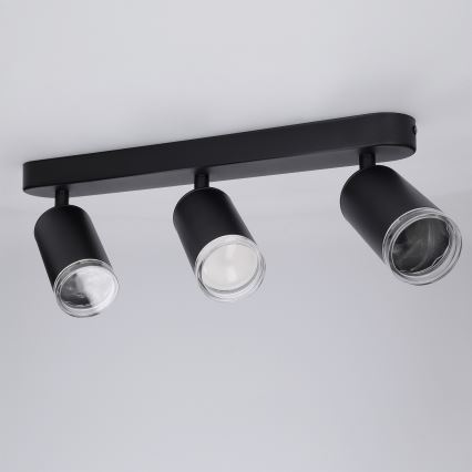 Brilagi - Spot łazienkowy SELE 3xGU10/30W/230V IP44 czarny