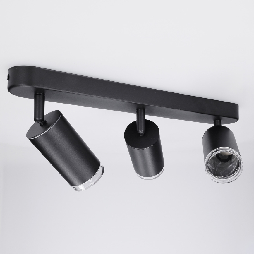 Brilagi - Spot łazienkowy SELE 3xGU10/30W/230V IP44 czarny