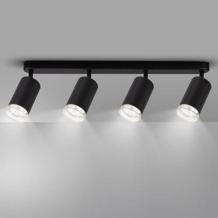 Brilagi - Spot łazienkowy SELE 4xGU10/30W/230V IP44 czarny