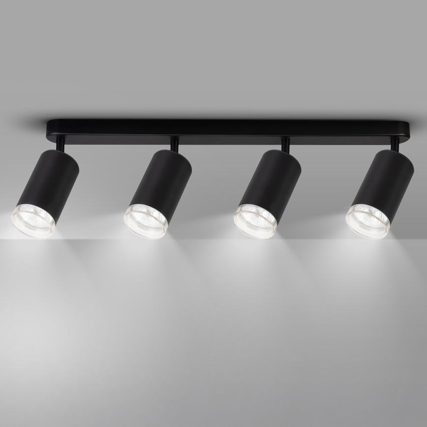 Brilagi - Spot łazienkowy SELE 4xGU10/30W/230V IP44 czarny