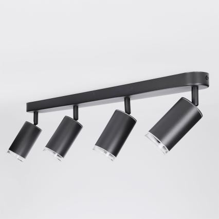 Brilagi - Spot łazienkowy SELE 4xGU10/30W/230V IP44 czarny