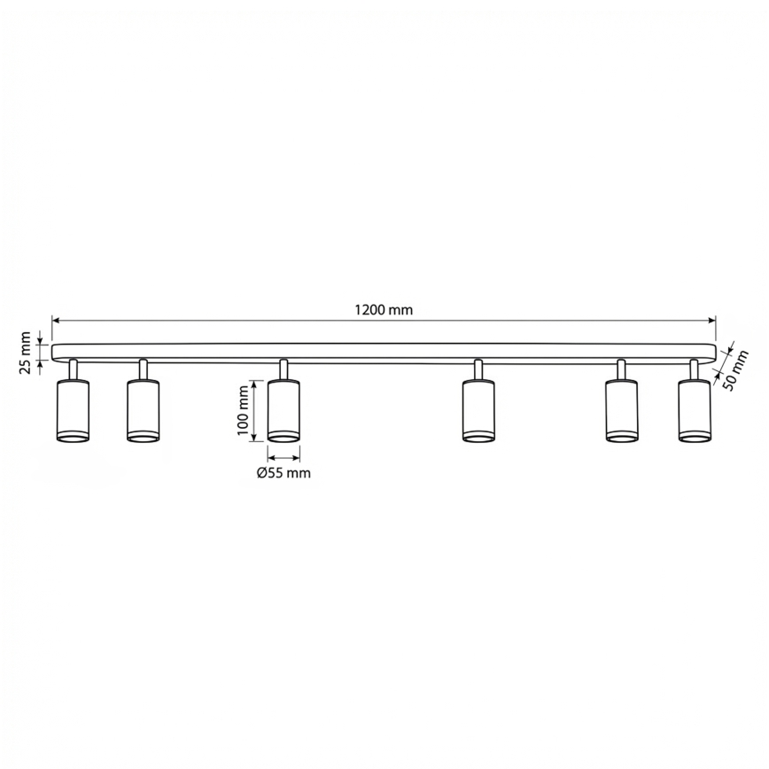 Brilagi - Spot łazienkowy SELE 6xGU10/30W/230V IP44 biały