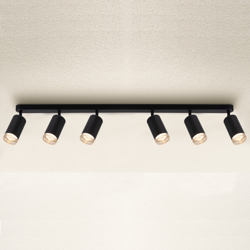 Brilagi - Spot łazienkowy SELE 6xGU10/30W/230V IP44 czarny