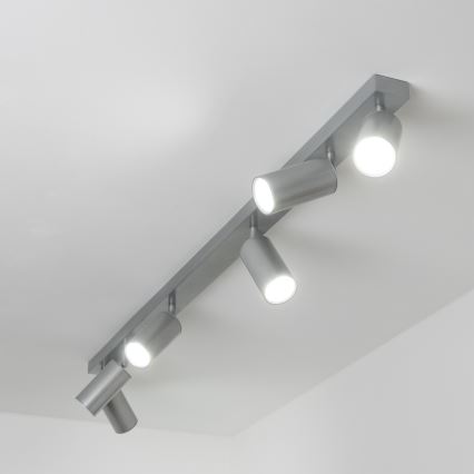 Brilagi - Spot łazienkowy SELE 6xGU10/30W/230V IP44 srebrny
