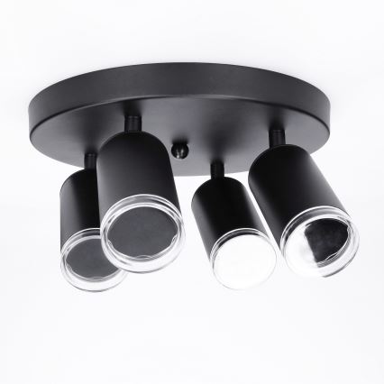 Brilagi - Spot łazienkowy SELE AQUA 4xGU10/30W/230V IP44 czarny