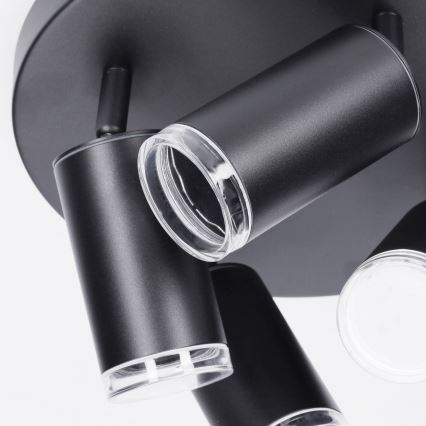 Brilagi - Spot łazienkowy SELE AQUA 4xGU10/30W/230V IP44 czarny
