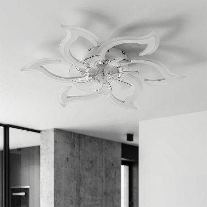 Brilagi - ściemnialny wentylator sufitowy LED/34W/230V 3000-6500K śr. 83 cm biały + pilot zdalnego sterowania