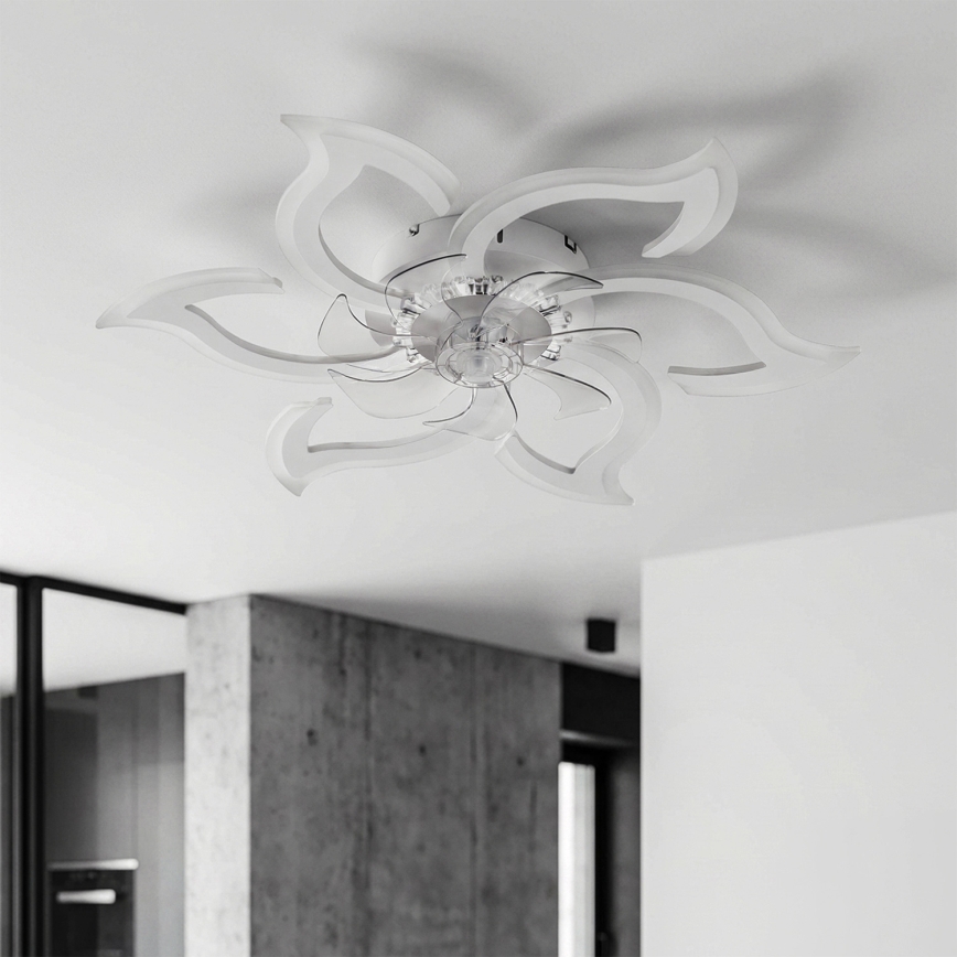 Brilagi - ściemnialny wentylator sufitowy LED/34W/230V 3000-6500K śr. 83 cm biały + pilot zdalnego sterowania