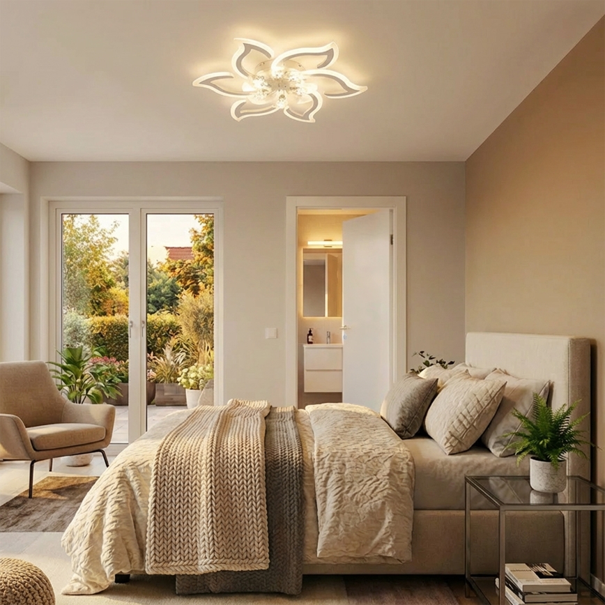 Brilagi - ściemnialny wentylator sufitowy LED/34W/230V 3000-6500K śr. 83 cm biały + pilot zdalnego sterowania