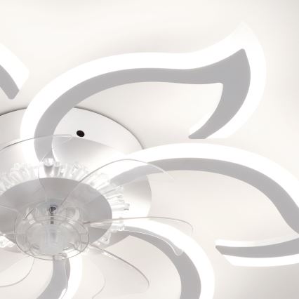 Brilagi - ściemnialny wentylator sufitowy LED/34W/230V 3000-6500K śr. 83 cm biały + pilot zdalnego sterowania