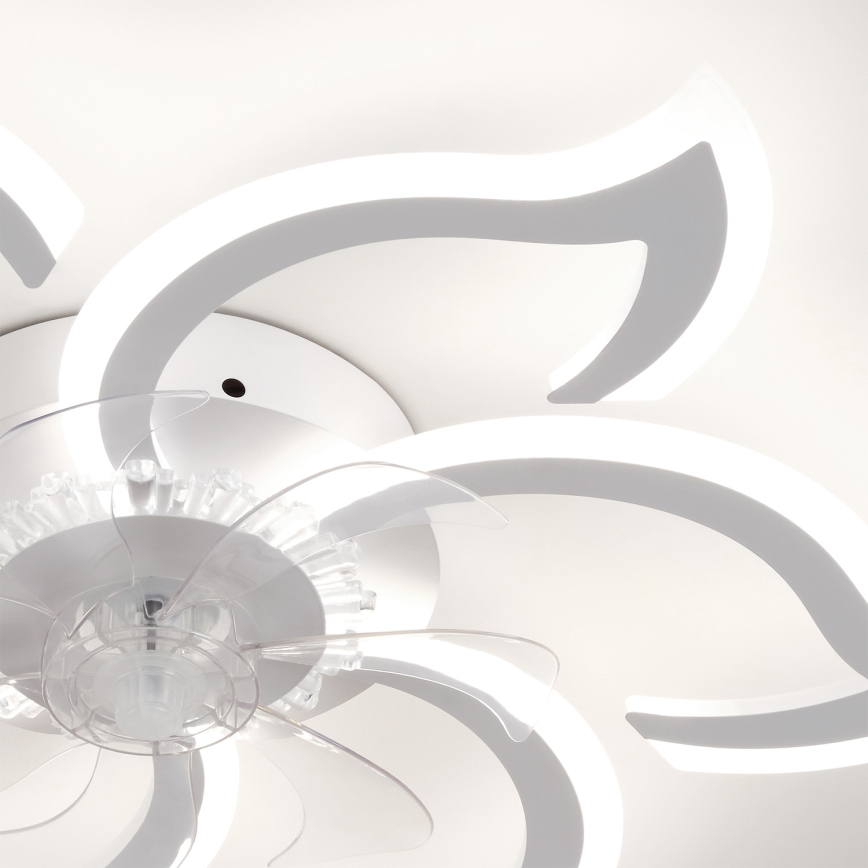 Brilagi - ściemnialny wentylator sufitowy LED/34W/230V 3000-6500K śr. 83 cm biały + pilot zdalnego sterowania